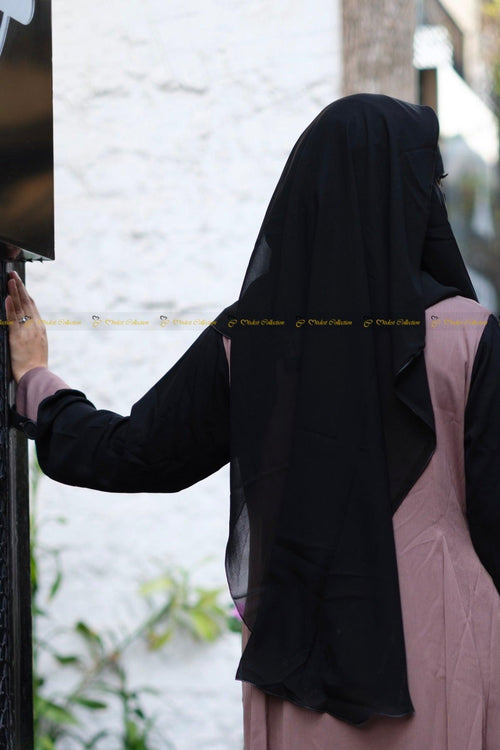 2 Layer Niqab Black - Modest Collection