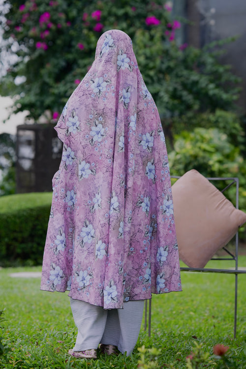 Cotton Khimar Blush
