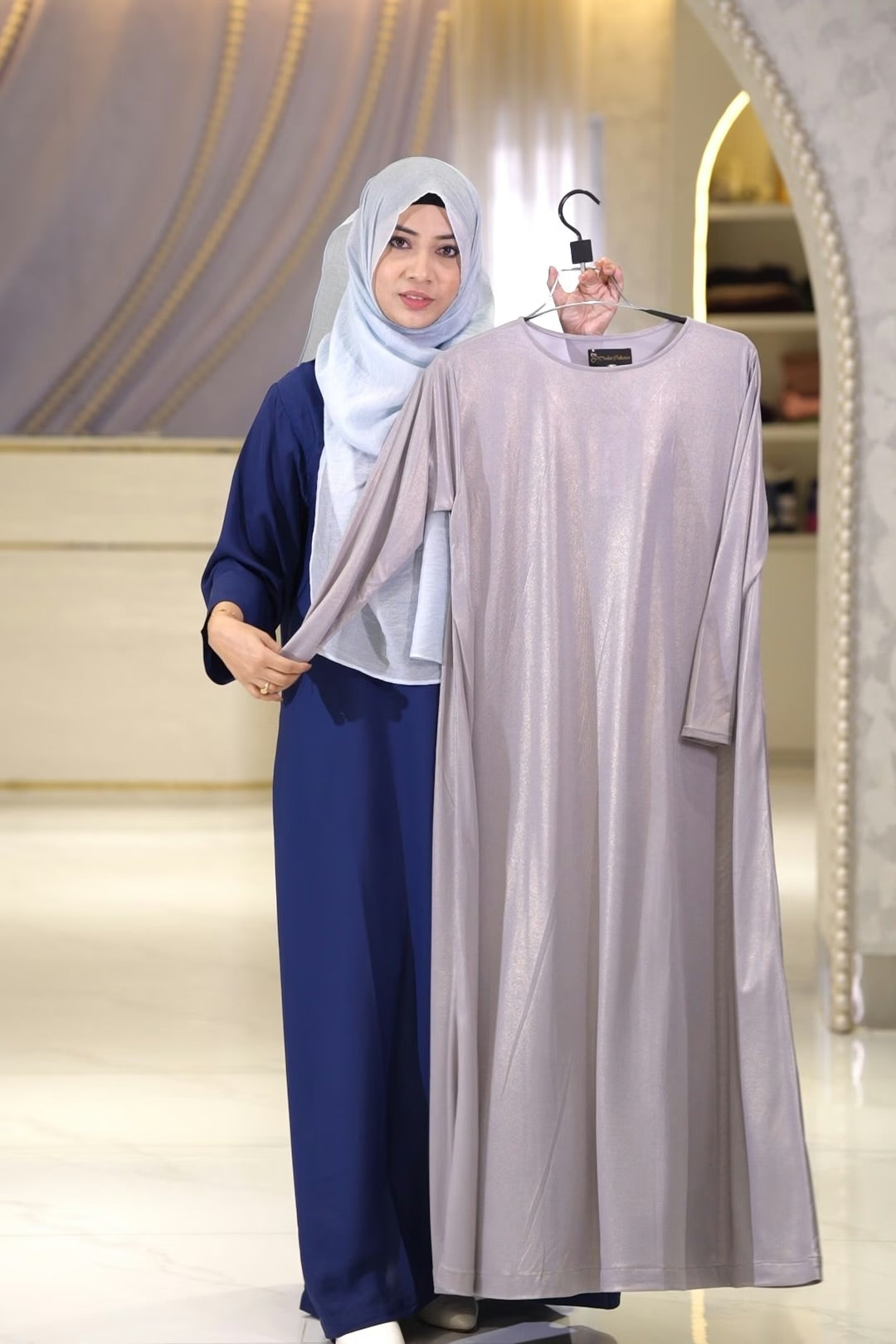 Sparkle Slip Dress Silver