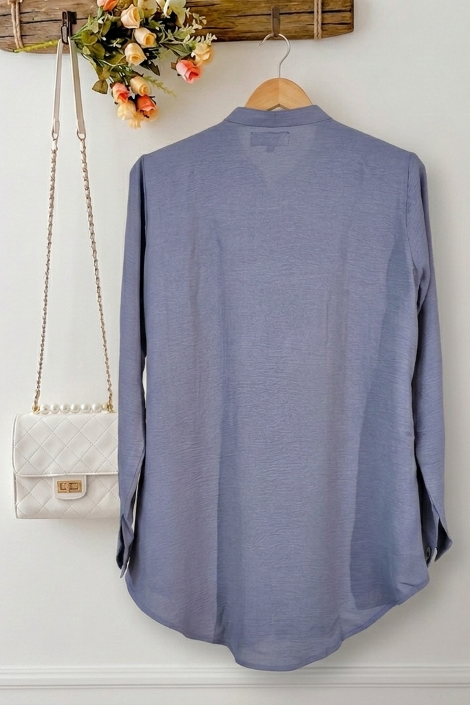 Ladies Formal Shirt Gray