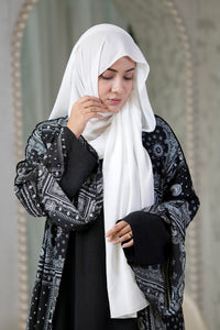 Georgette Hijab White