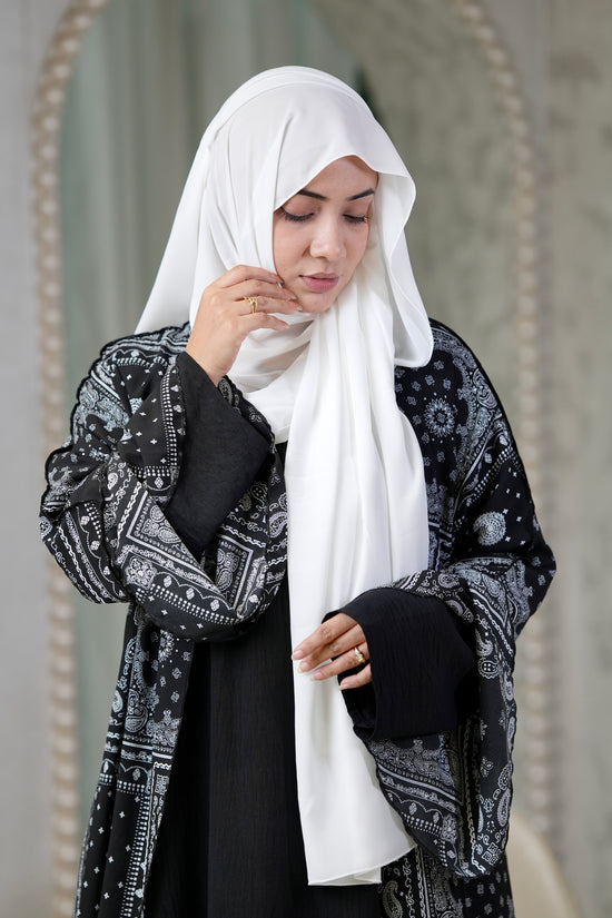 Georgette Hijab White