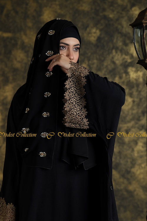 Ameera Abaya Black - Modest Collection