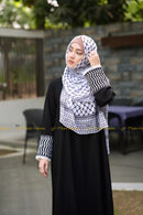 Keffiyeh Abaya Black