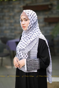 Keffiyeh Abaya Black