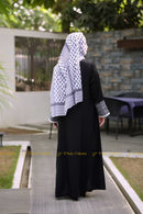 Keffiyeh Abaya Black