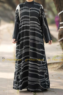 Dual Shade Abaya Monochrome
