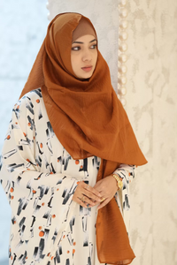 Cotton Hijab Rust