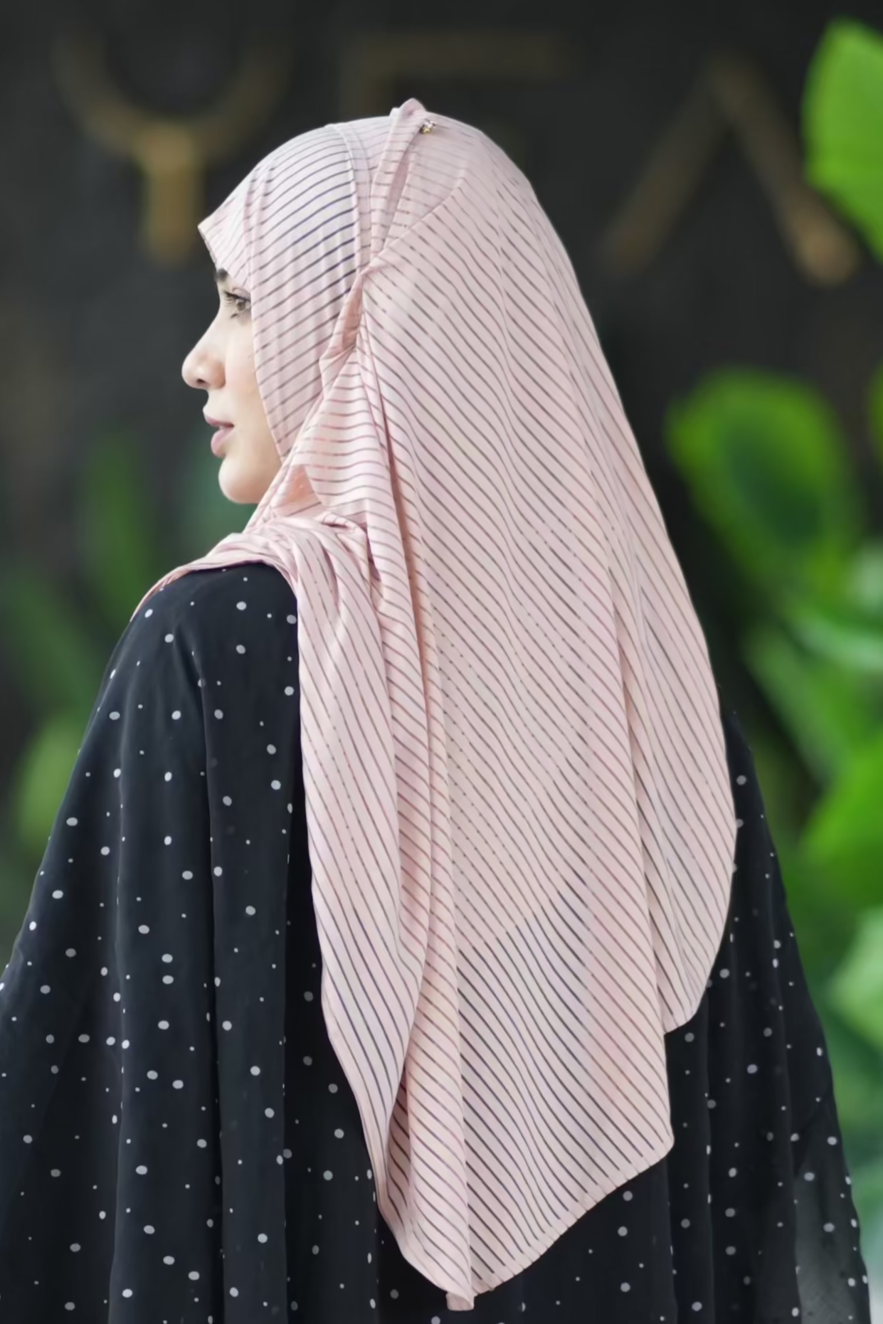 Instant Hijab Skin Striped