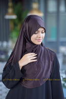 Ready Hijab Eggplant for Teen Girls