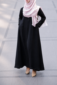 Black A-Line Abaya