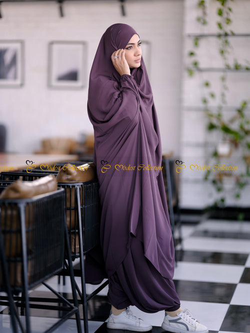 Amaya Jilbab Burgundy - Modest Collection