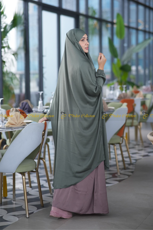 Amaya Niqab attached Jilbab Fern