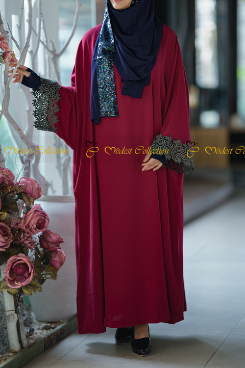 Ameera Abaya Magenta
