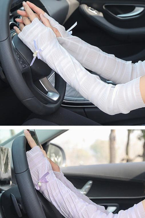 جلباب كامل الطول خوخ وردي