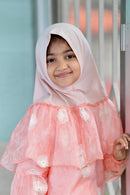 Stylishly folded Candyfloss hijab for girls, lightweight summer modest wear by Modest Collection