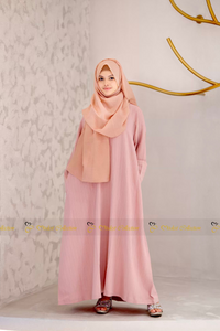 Basic Formal Abaya Dusty Pink