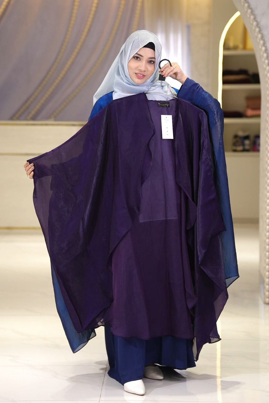 Batwing Shrug Eggplant