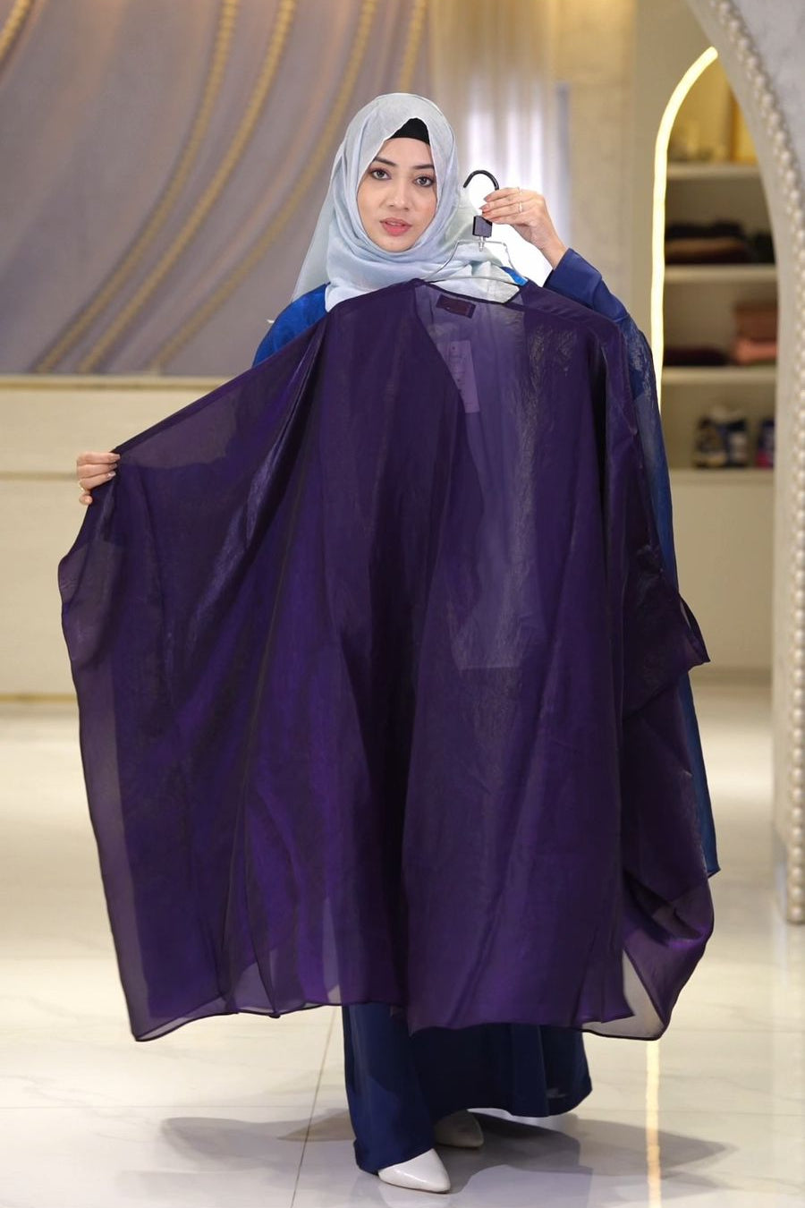 Batwing Shrug Eggplant