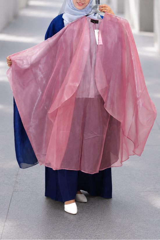 Batwing Shrug Pink