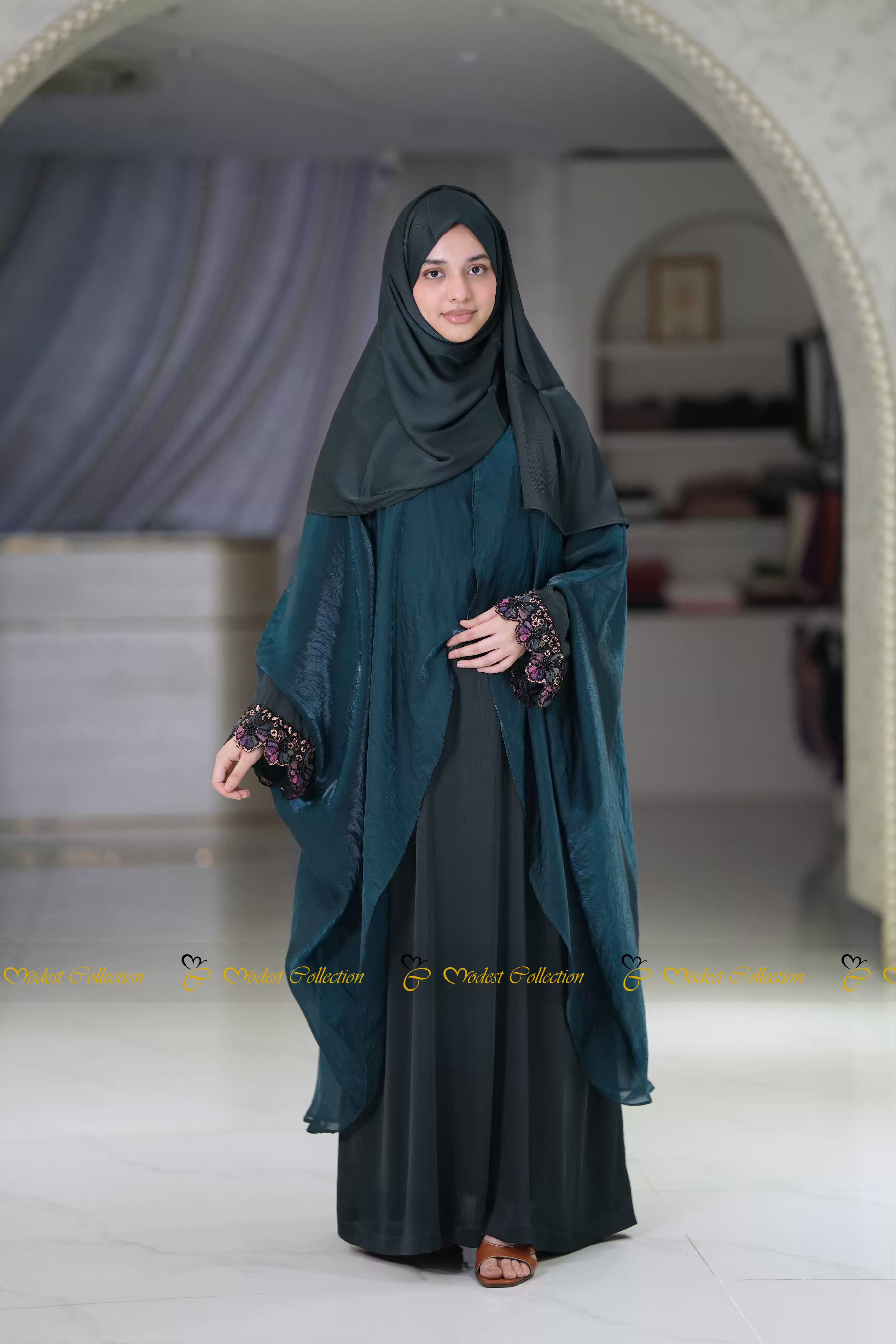 Batwing Shrug Teal