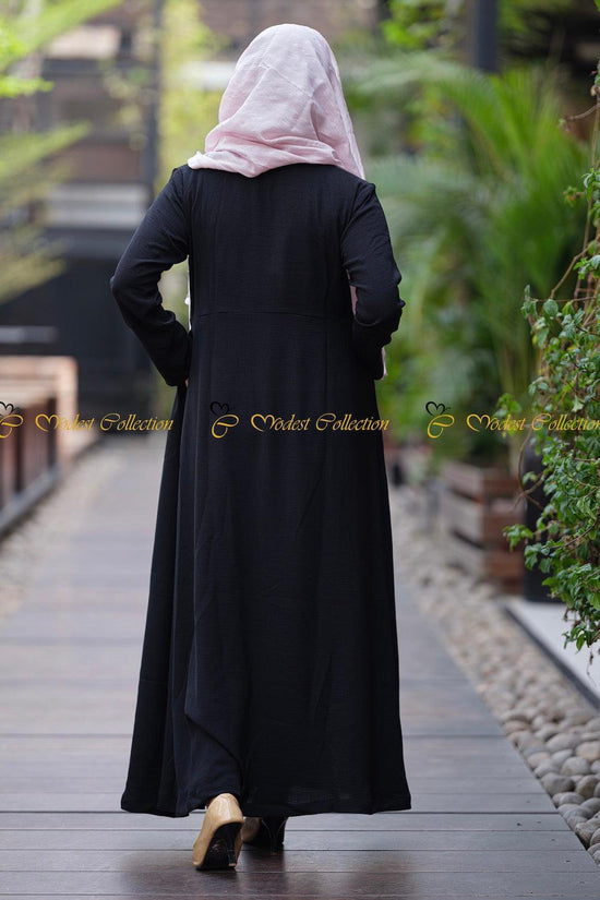 Black A-Line Abaya