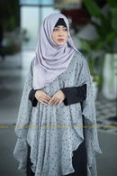 Front opening Cape Polka dot Ash