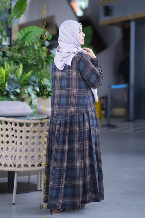 Hania Plaid Modest Dress