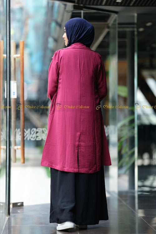 নুর কোট ডেনিম পাতা