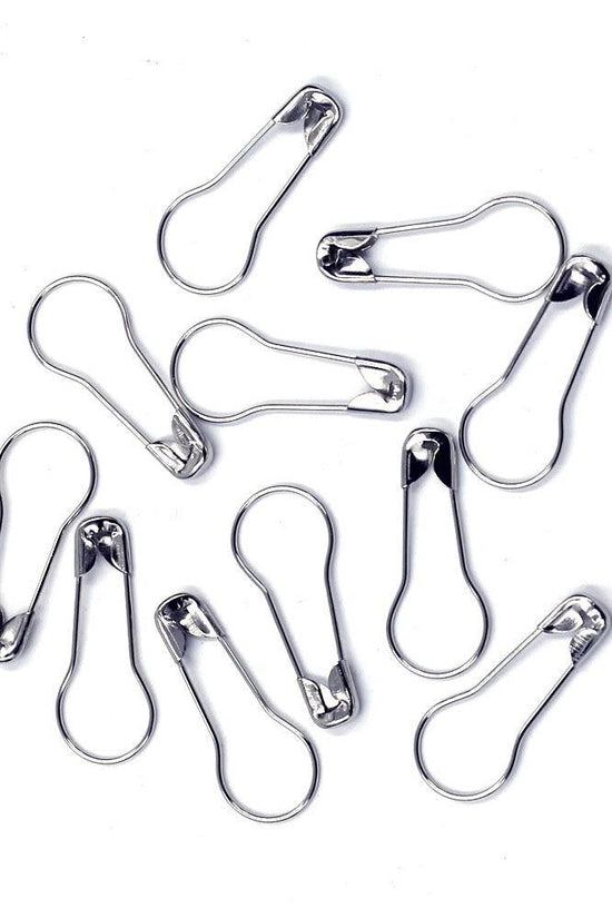 Coilless pear shaped hijab pin