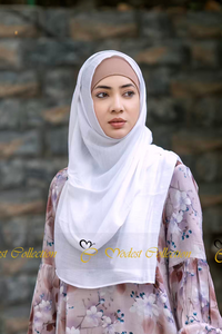 Cotton Hijab White