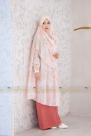 Cotton Khimar with pockets Pastel Pink