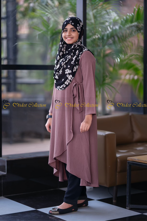 Criss-cross Top Burgundy