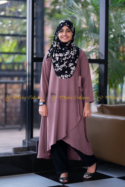 Criss-cross Top Burgundy