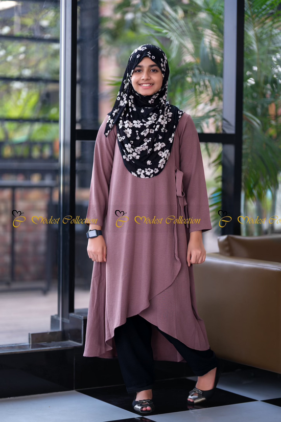 Criss-cross Top Burgundy