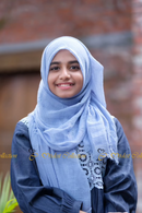 Cotton Crinckle Hijab Powder blue for Teens
