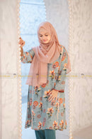 Cotton Ethnic Kurti sea green