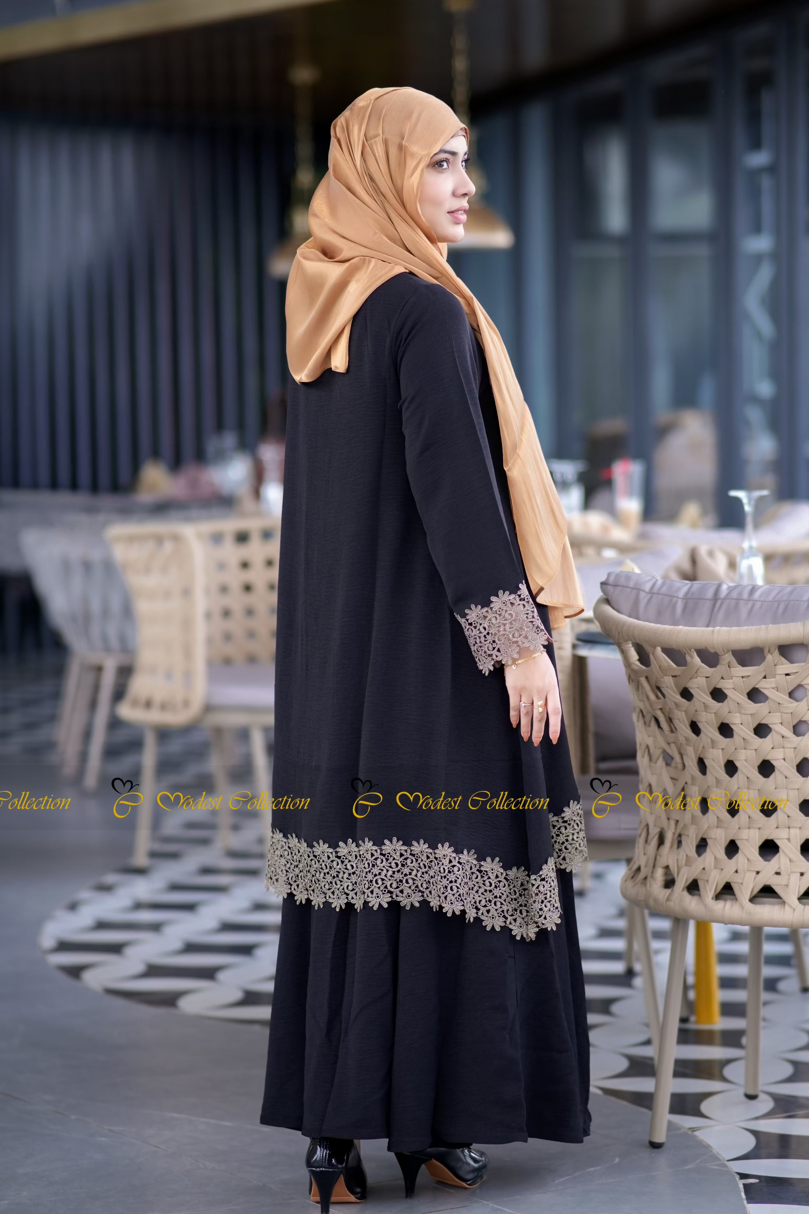 Farhana Kurti Black