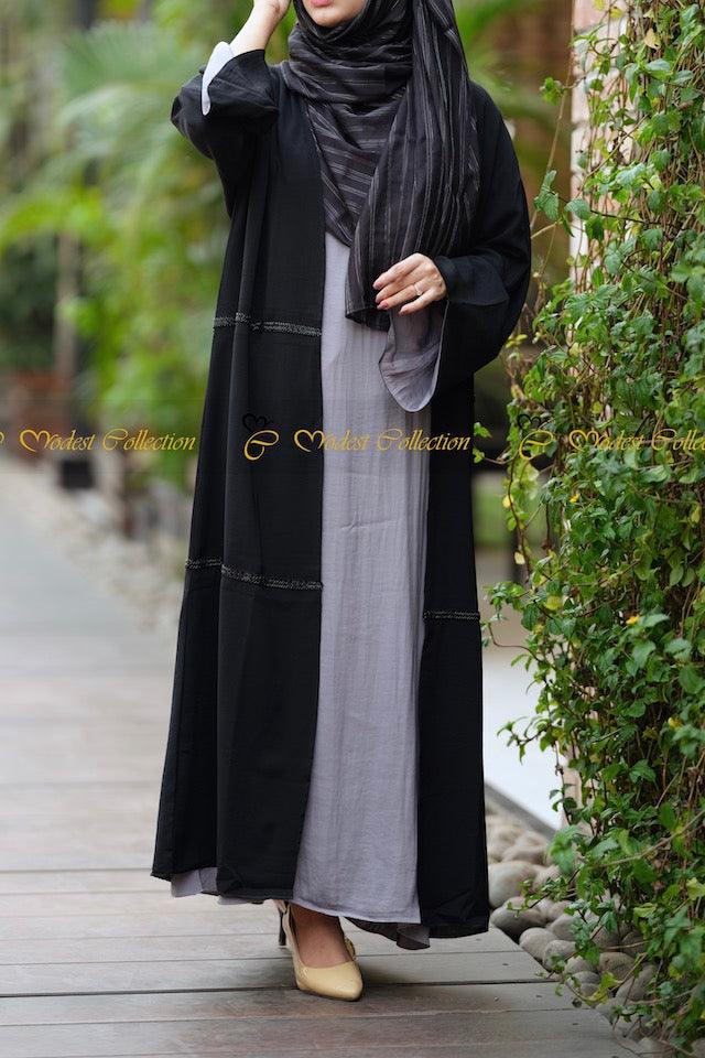 Ferdous Abaya Black - Modest Collection