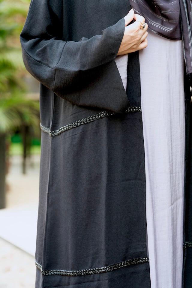 Ferdous Abaya Black - Modest Collection
