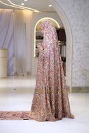 Salat Khimar Floral Wood