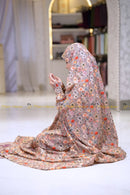 Salat Khimar Floral Wood
