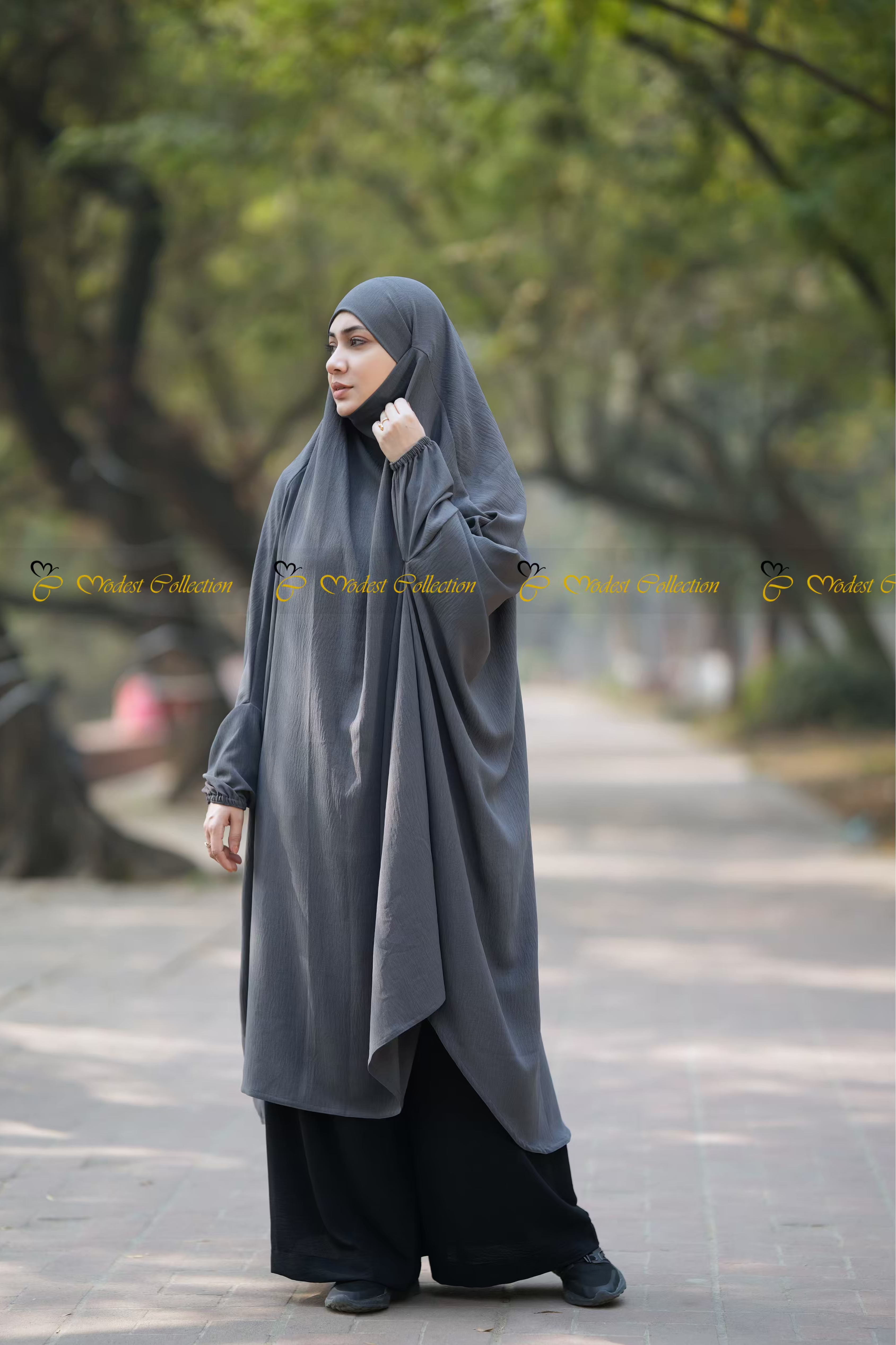 Unjila Jilbab Graphite