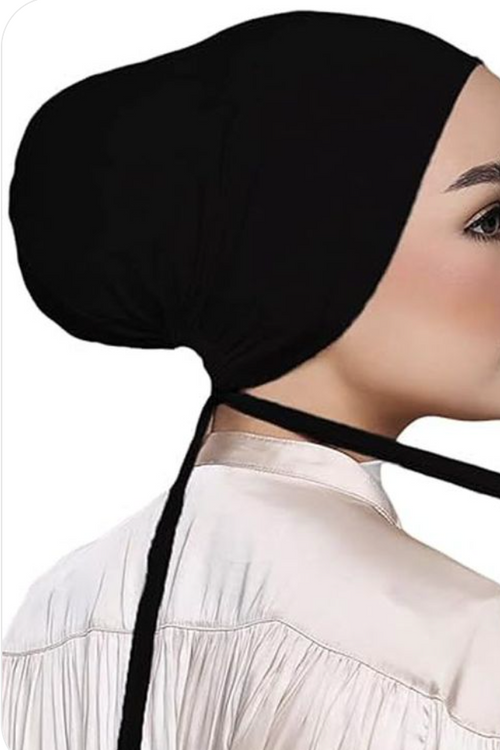 Full Head Cover Under cap with Belt for Muslim Women