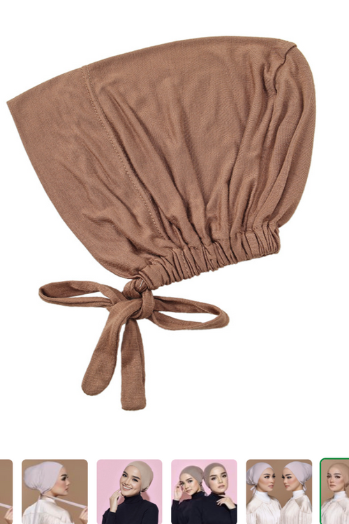 Full Head Cover Under cap with Belt for Muslim Women