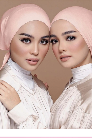 Full Head Cover Under cap with Belt for Muslim Women