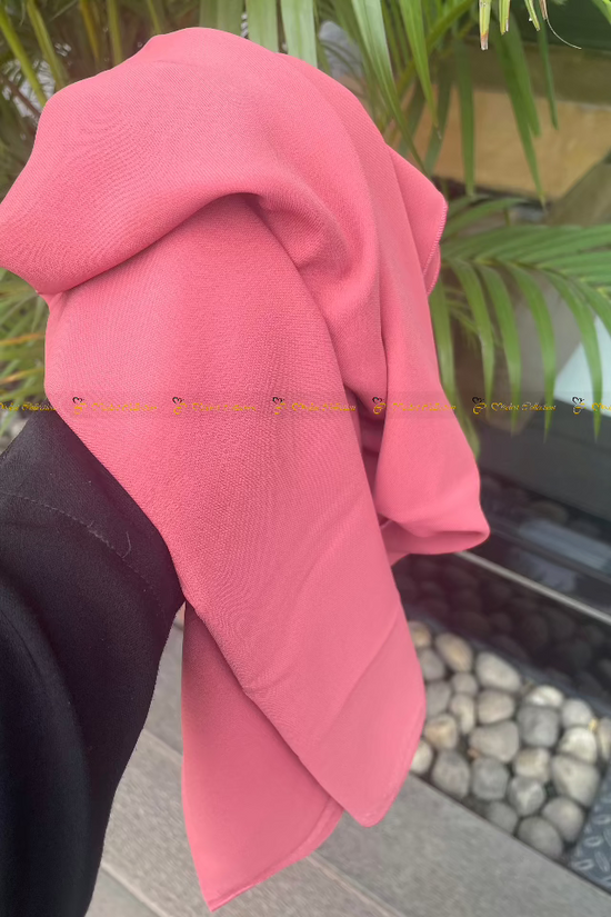 Georgette Hijab Coral