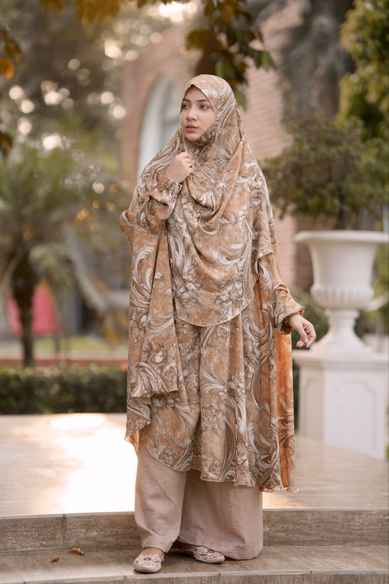 Georgette Khimar Golden Sand