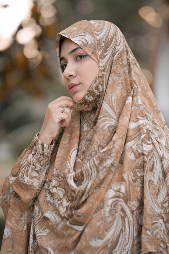 Georgette Khimar Golden Sand