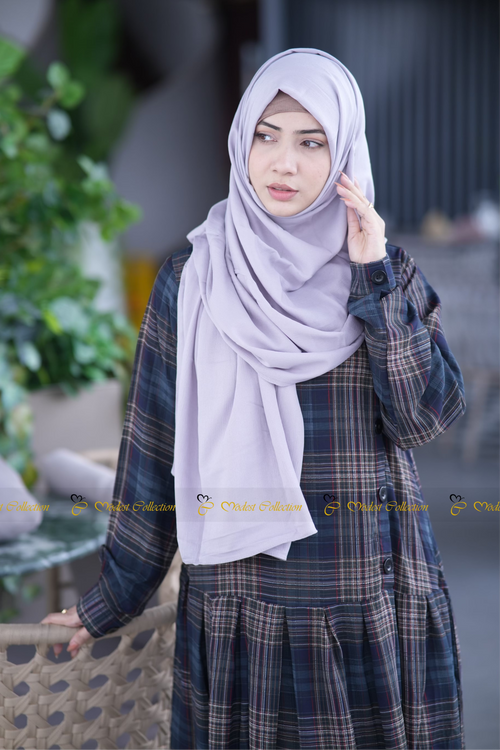 Hania Plaid Modest Dress